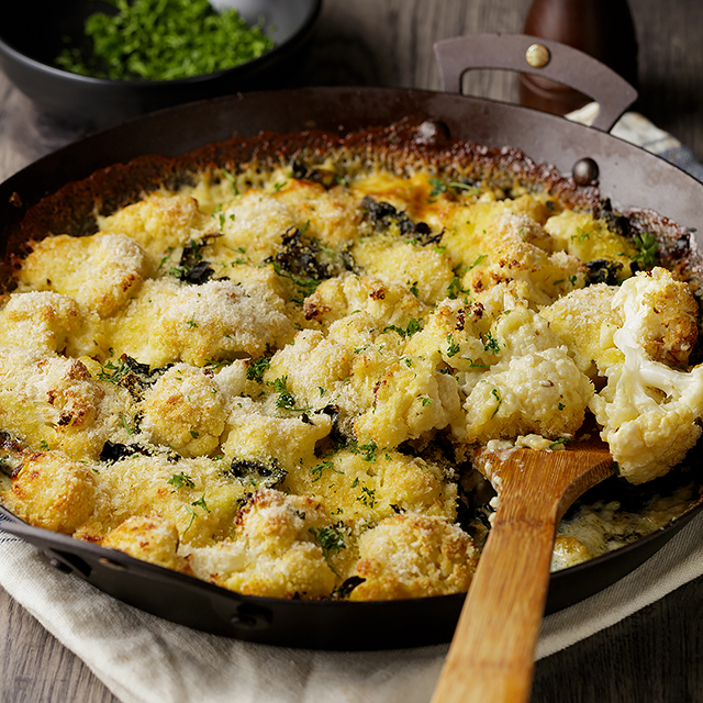 Vegetarian Delight |Cauliflower& Cavolo Nero Gratin