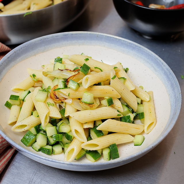 Vibrant Vegan Summer | Cucumber Penne Pasta Salad
