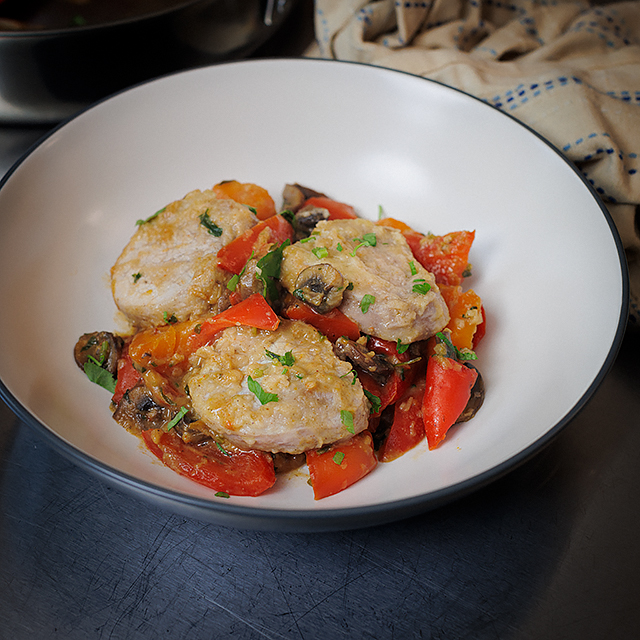 One-Pot Miso Pork Tenderloin and Veggie Delight