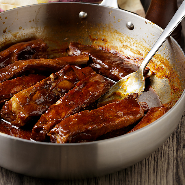 Rustic Elegance | Slow-Simmered Sticky Pork Ribs Perfection