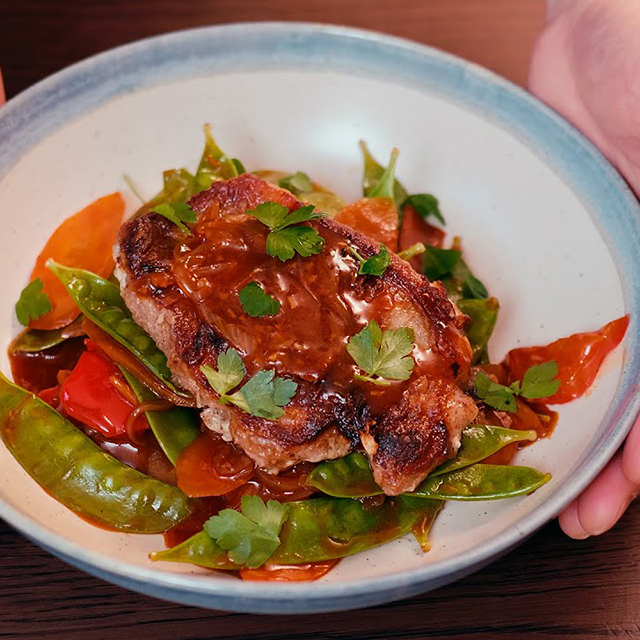 Low Carb Sweet and Sour Pork Chop | Delight Savory Symphony