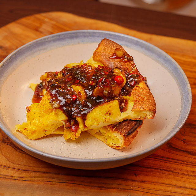 Gobi Manchurian meet Yorkshire pudding | A vegetarian Toad in the Hole