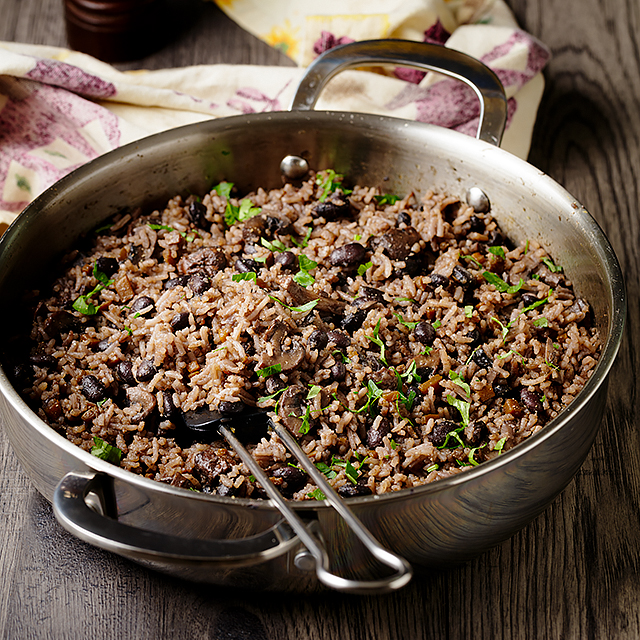 Hearty Miso Black Bean & Mushroom Rice