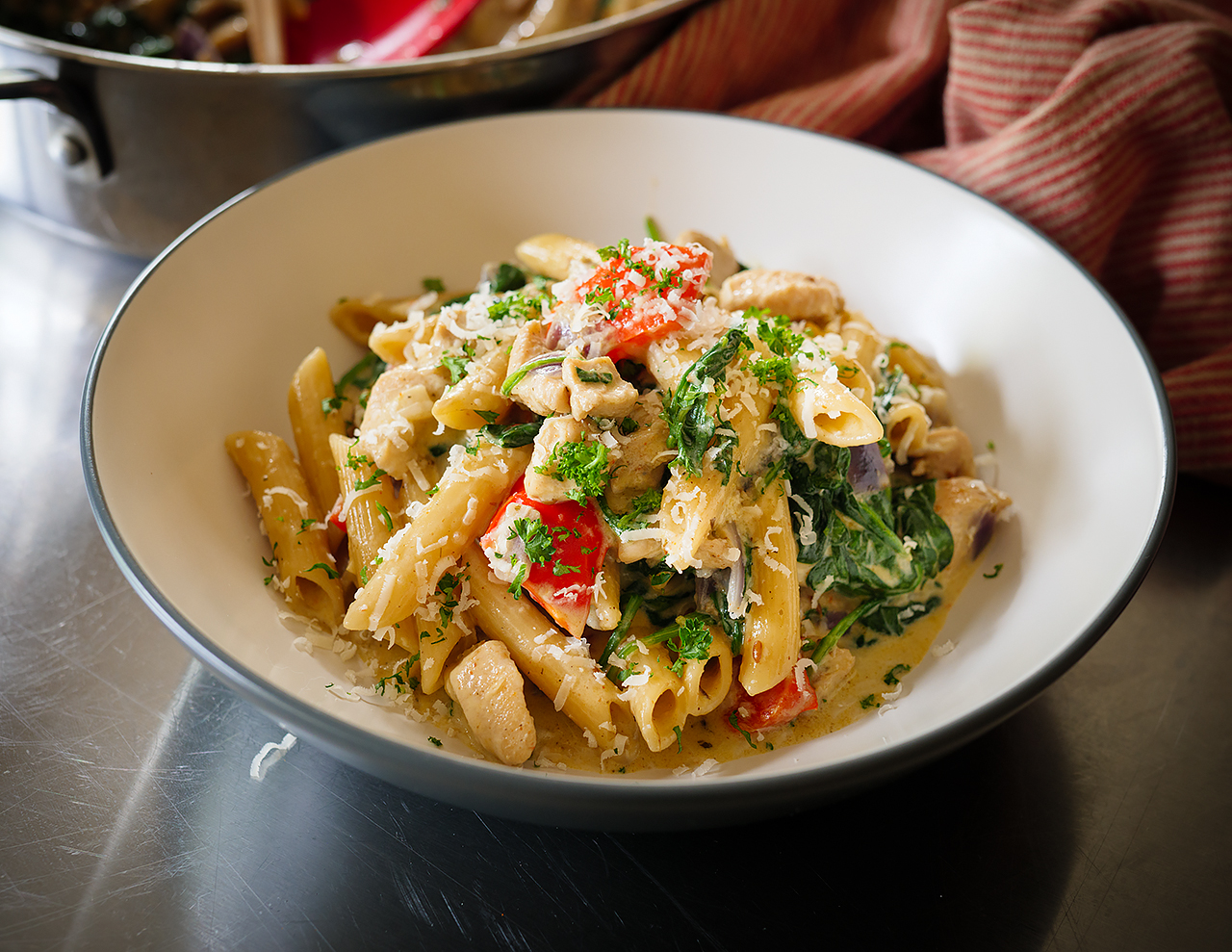 My Midweek Dish | Simple & Satisfying: Creamy Chicken and Veggie Penne