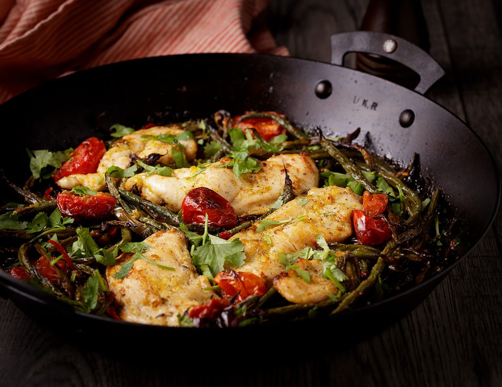 Easy Weeknight Chicken & Veggies in a Spicy Roasting Pan