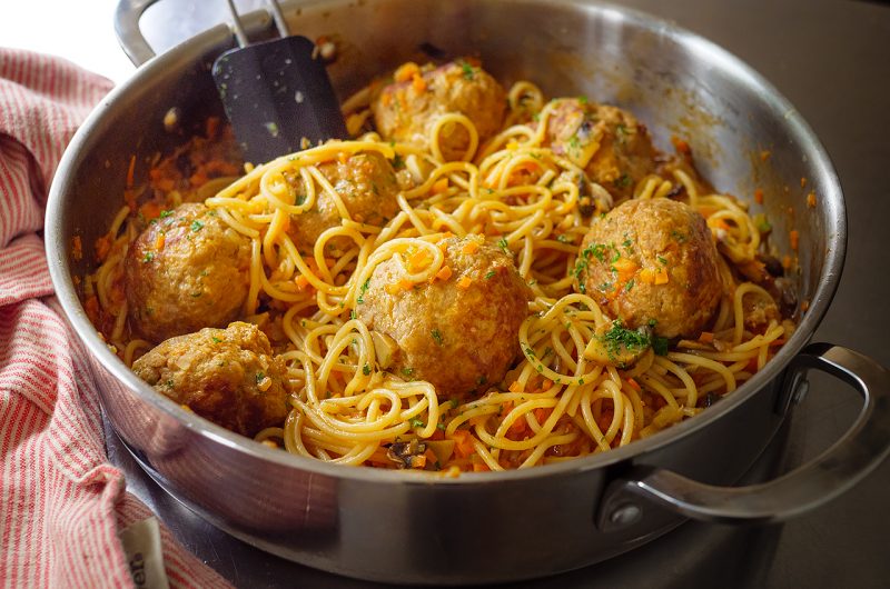 One-Pot Pork Meatball Spaghetti | Comfort on a Budget