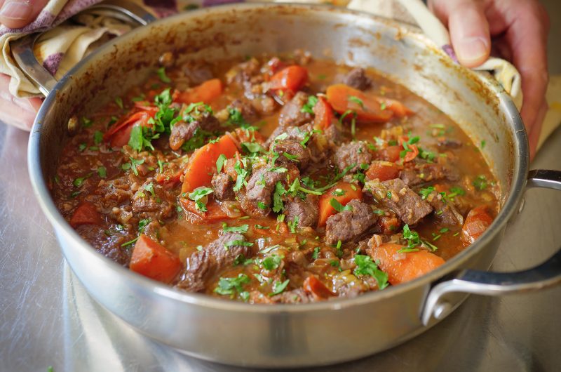 Warm Up with This Braised Beef & Tomato Stew