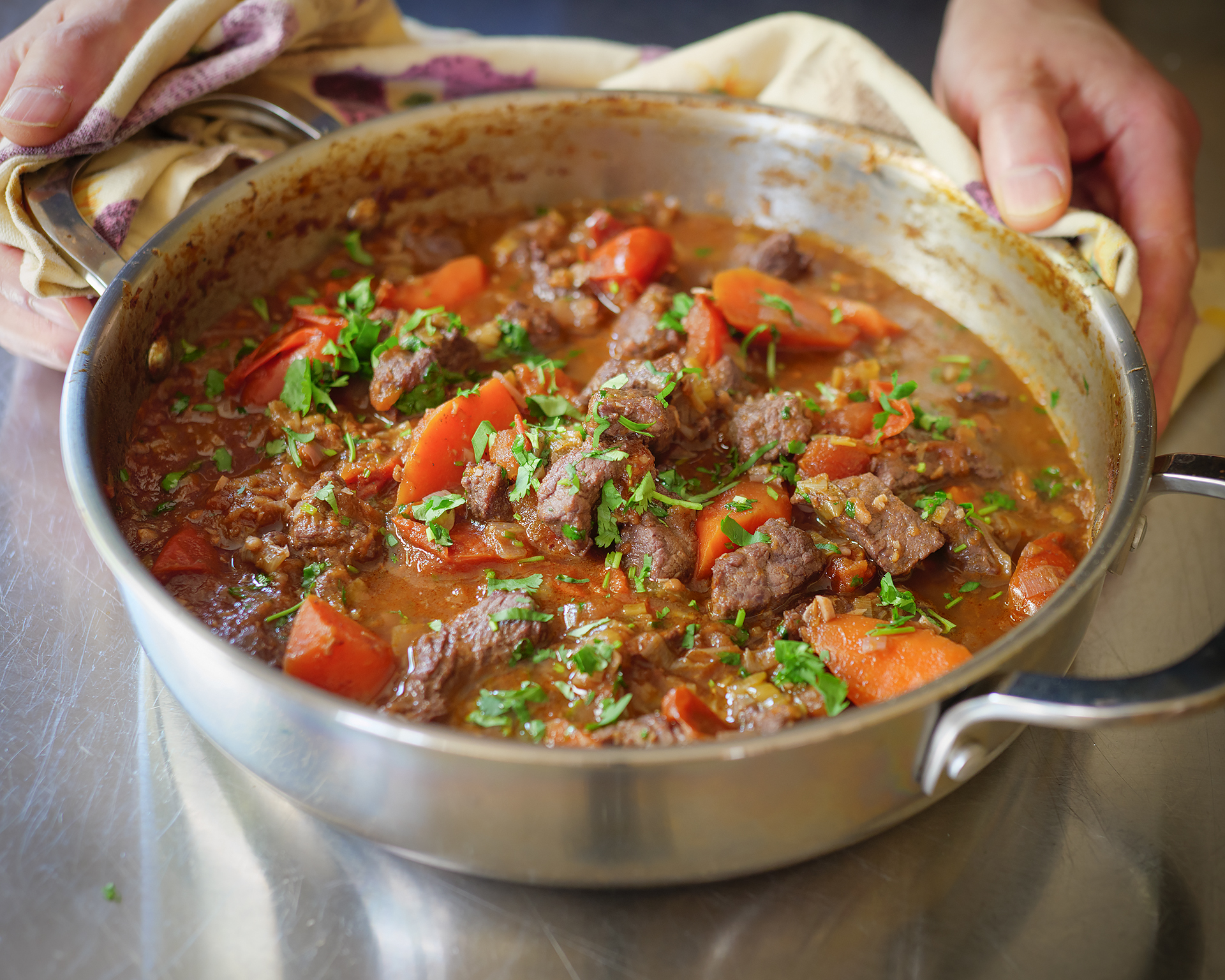 Warm Up with This Braised Beef & Tomato Stew