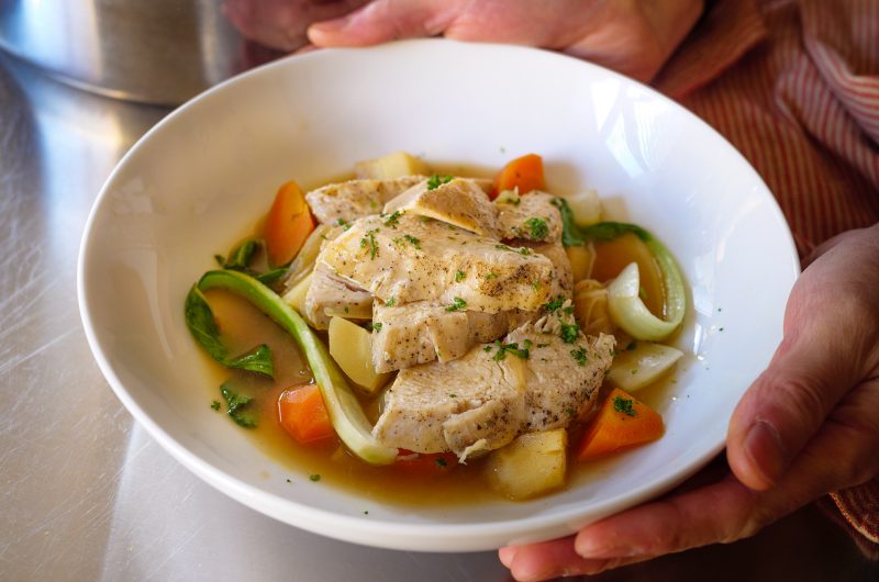 Healthy Miso Poached Chicken Bowl | Easy Weeknight Dinner