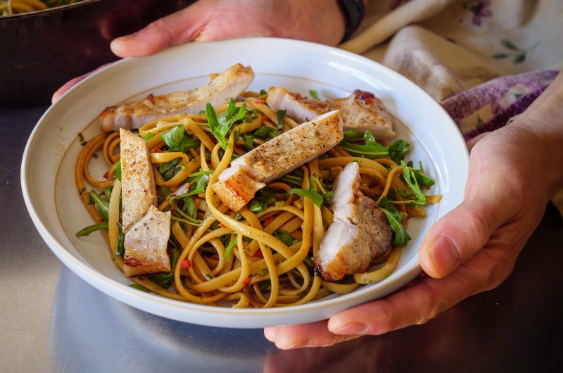 One Pan, Two Worlds | Pork Chops & Linguine Deligh