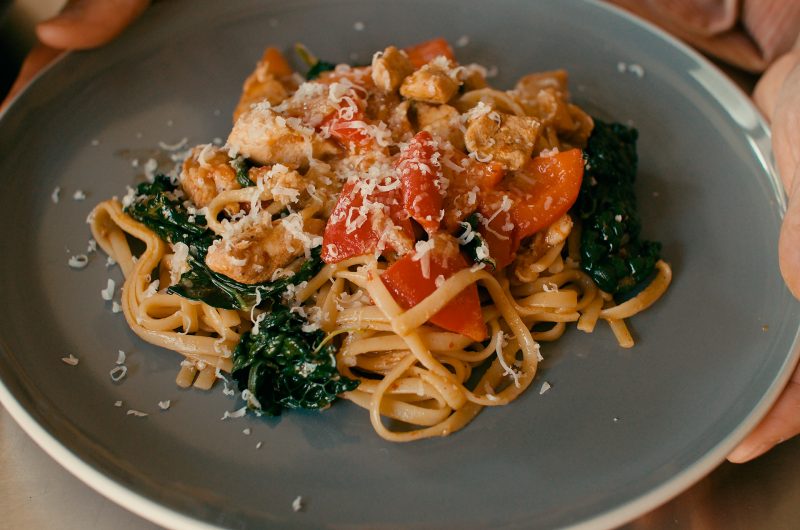 Healthy One-Pot Pasta Recipe with Chicken & Greens | 30 Min Meal