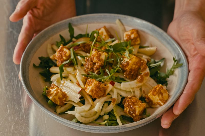 Apple Fennel with Feta Cheese