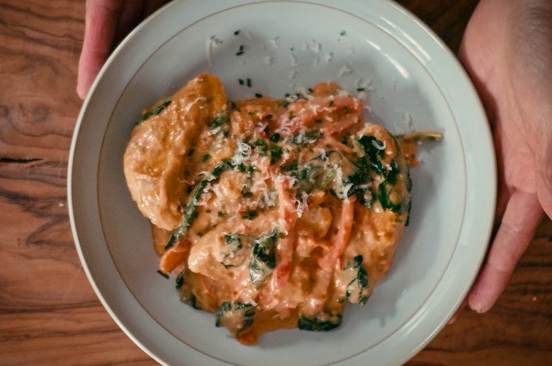 One-Pan Creamy Tuscan inspired Chicken Recipe