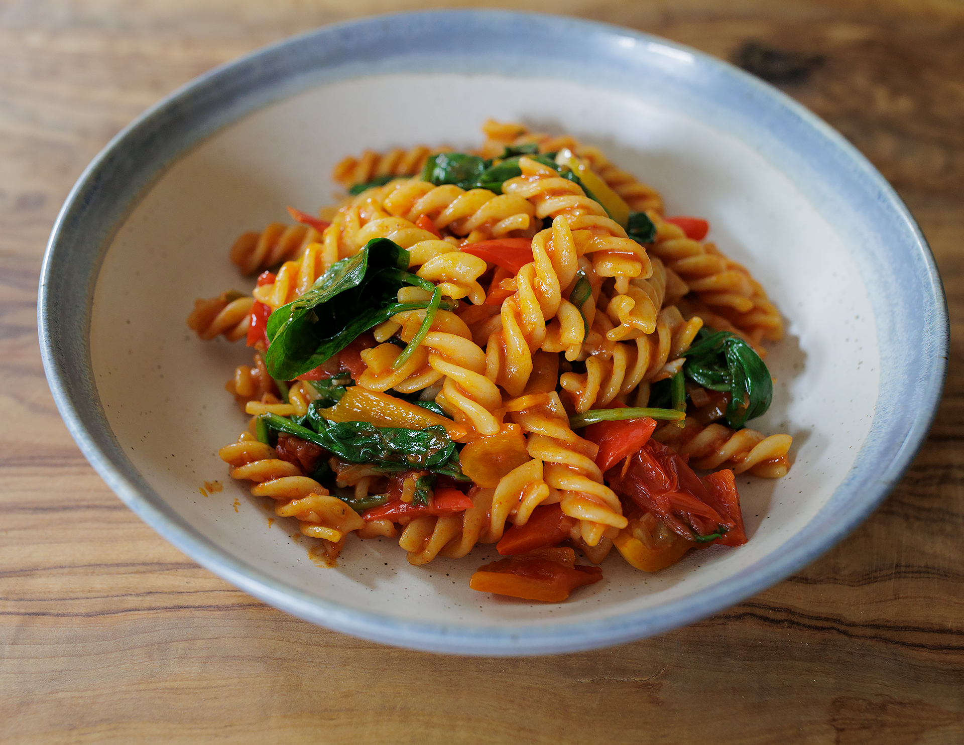 vegan fusilli pasta